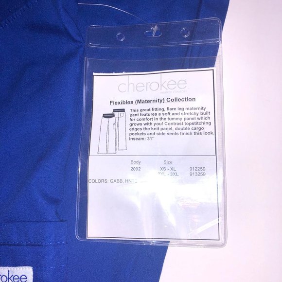 Cherokee Maternity Scrubs Size Small Flared - Picture 4 of 5
